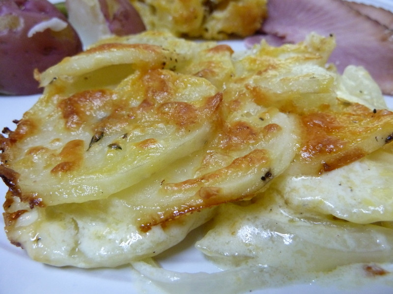 Potatoes Au Gratin Gruyere
 Cookin Cowgirl Scalloped Potatos Au Gratin with Gruyere