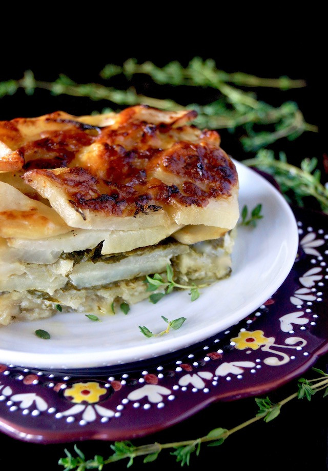 Potatoes Au Gratin Gruyere
 Gruyère Spinach Potatoes Au Gratin Recipe