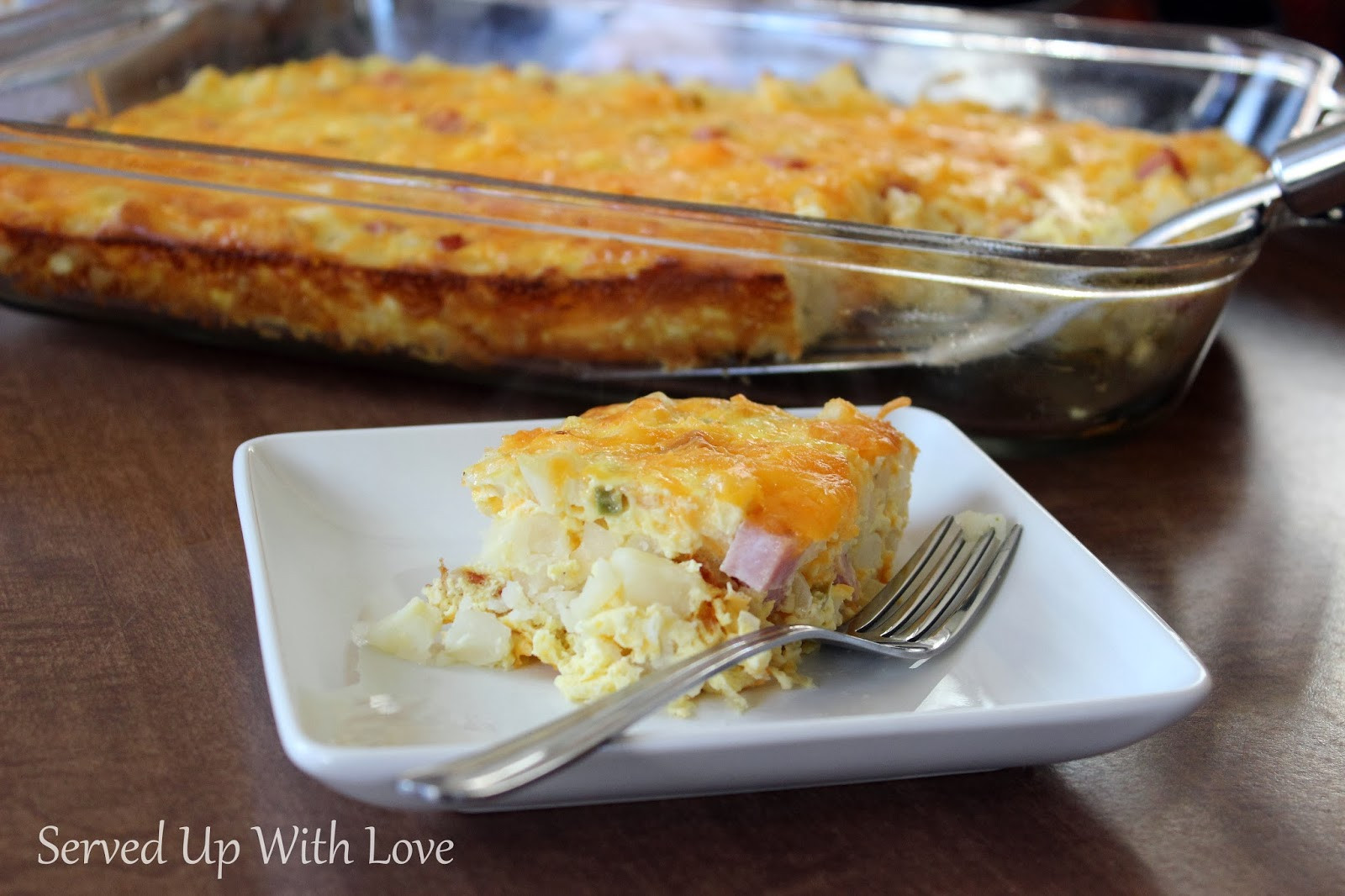 Potatoes O Brien Breakfast Casserole
 Served Up With Love Ham and Cheese Breakfast Casserole