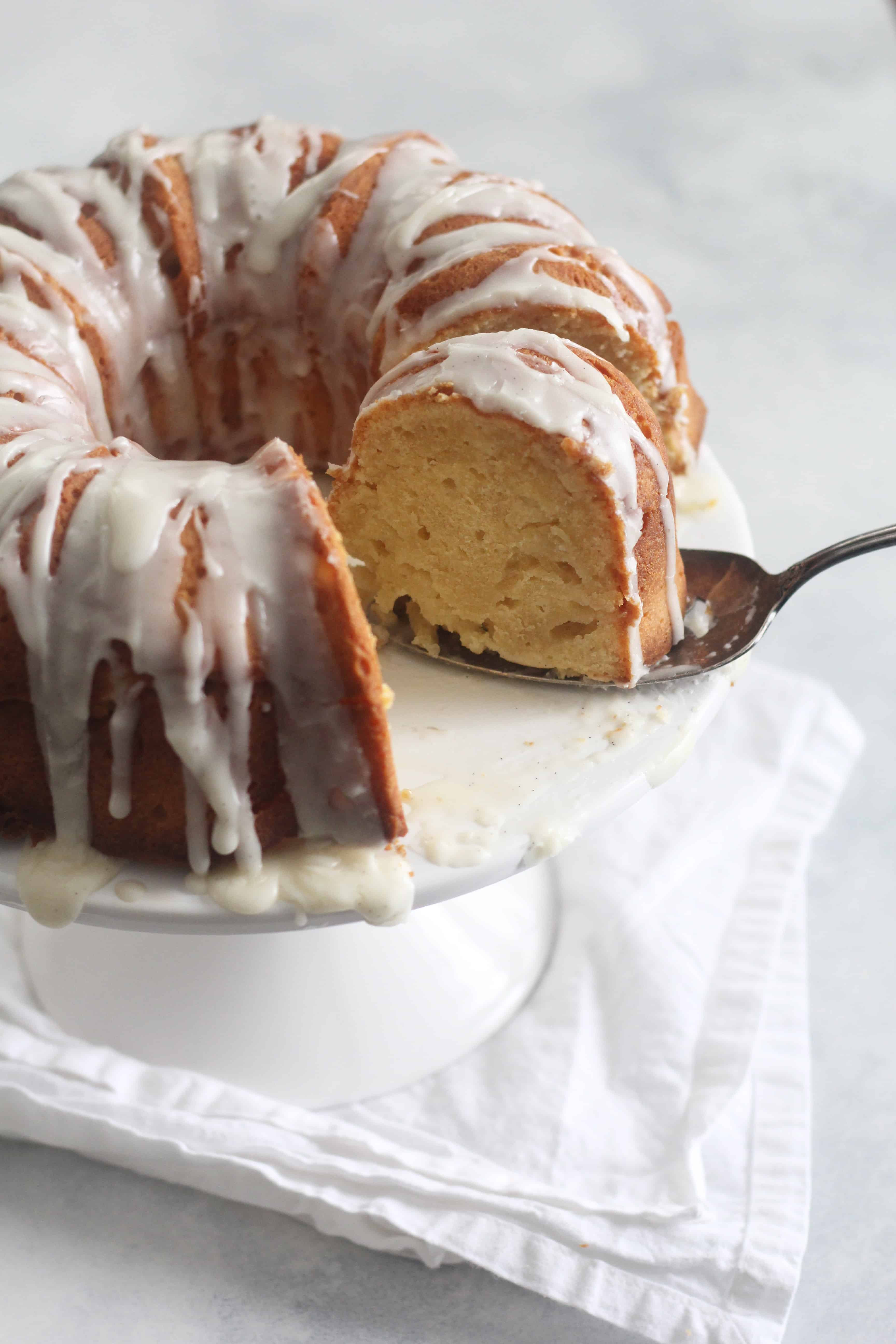 Pound Cake Glaze
 Cream Cheese Pound Cake with Vanilla Bean Glaze