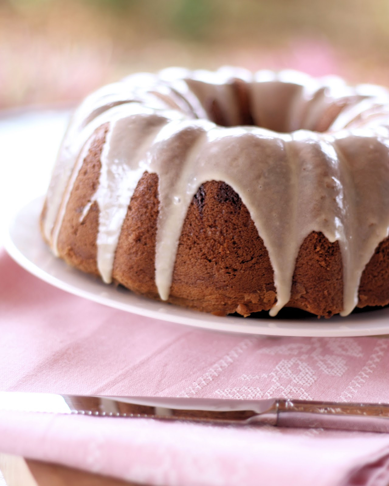 Pound Cake Glaze
 Brown Sugar and Chocolate Chip Pound Cake with Maple Glaze