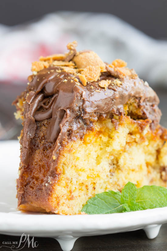 Pound Cake Mix
 Cake Mix Butterfinger Pound Cake with Chocolate Ganache