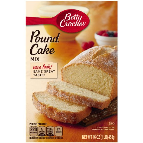 Pound Cake Mix
 Betty Crocker Pound Cake Mix 16 oz Box Pack of 12 New