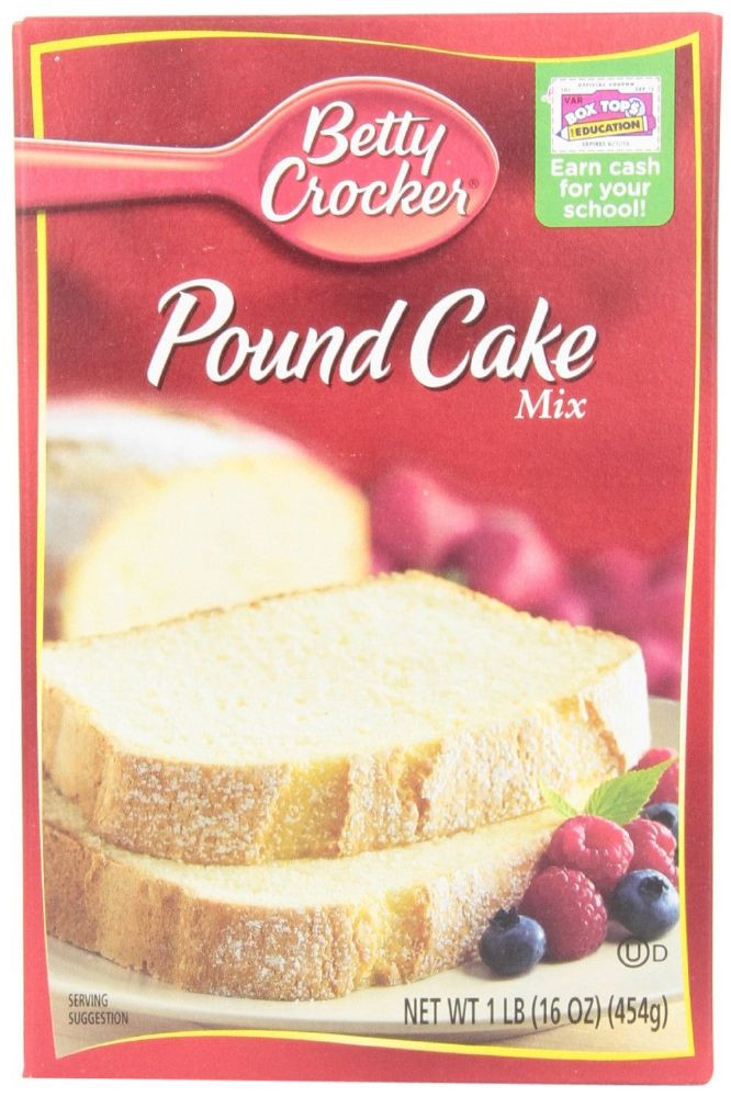 Pound Cake Mix
 Betty Crocker Pound Cake Mix