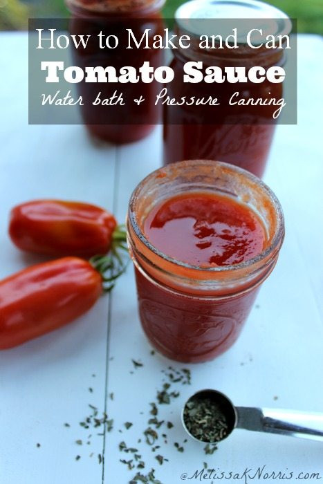 Pressure Canning Tomato Sauce
 The Home Food Preservation Ultimate Resource Guide
