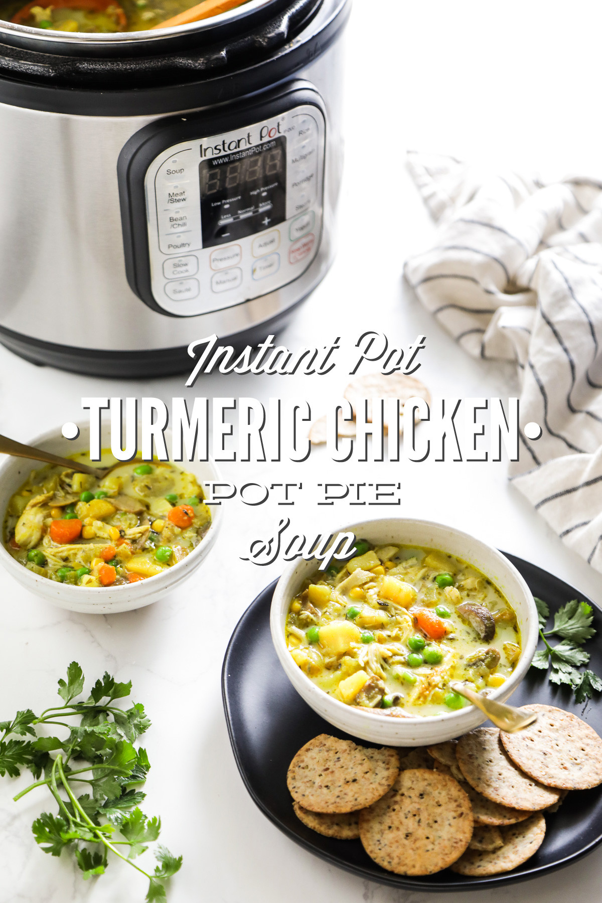 Pressure Cooker Chicken Pot Pie
 Instant Pot Turmeric Chicken Pot Pie Soup Pressure Cooker