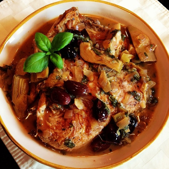 Pressure Cooker Chicken Thighs
 Pressure Cooker Chicken Thighs with Artichokes and Black