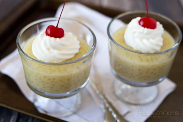 Pressure Cooker Dessert Recipes
 Pressure Cooker Tapioca Pudding