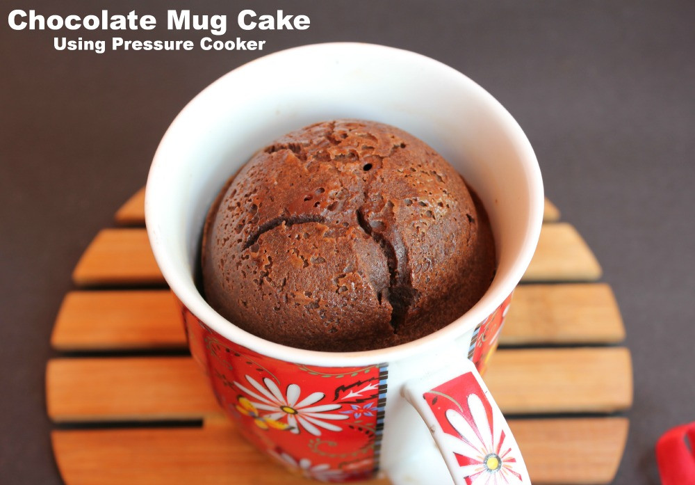 Pressure Cooker Dessert Recipes
 Chocolate Mug Cake Using Pressure Cooker