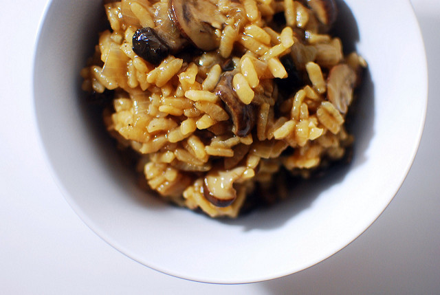 Pressure Cooker Mushroom Risotto
 Hey that tastes good Pressure cooker mushroom risotto