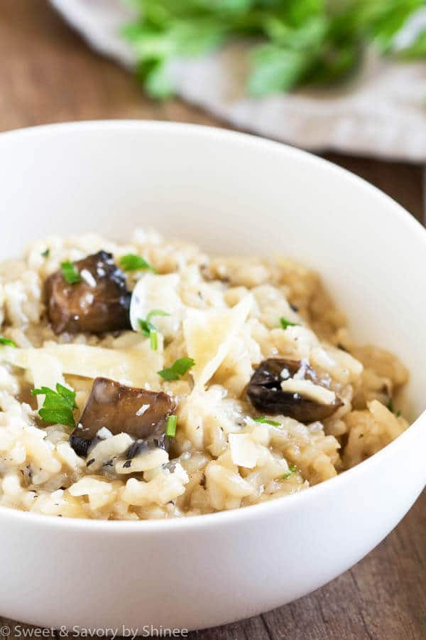 Pressure Cooker Mushroom Risotto
 No Stir Pressure Cooker Mushroom Risotto Sweet & Savory