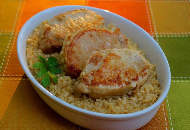 Pressure Cooker Pork Chops And Rice
 Pressure Cooker Brined Pork Chops and Brown Rice Happy