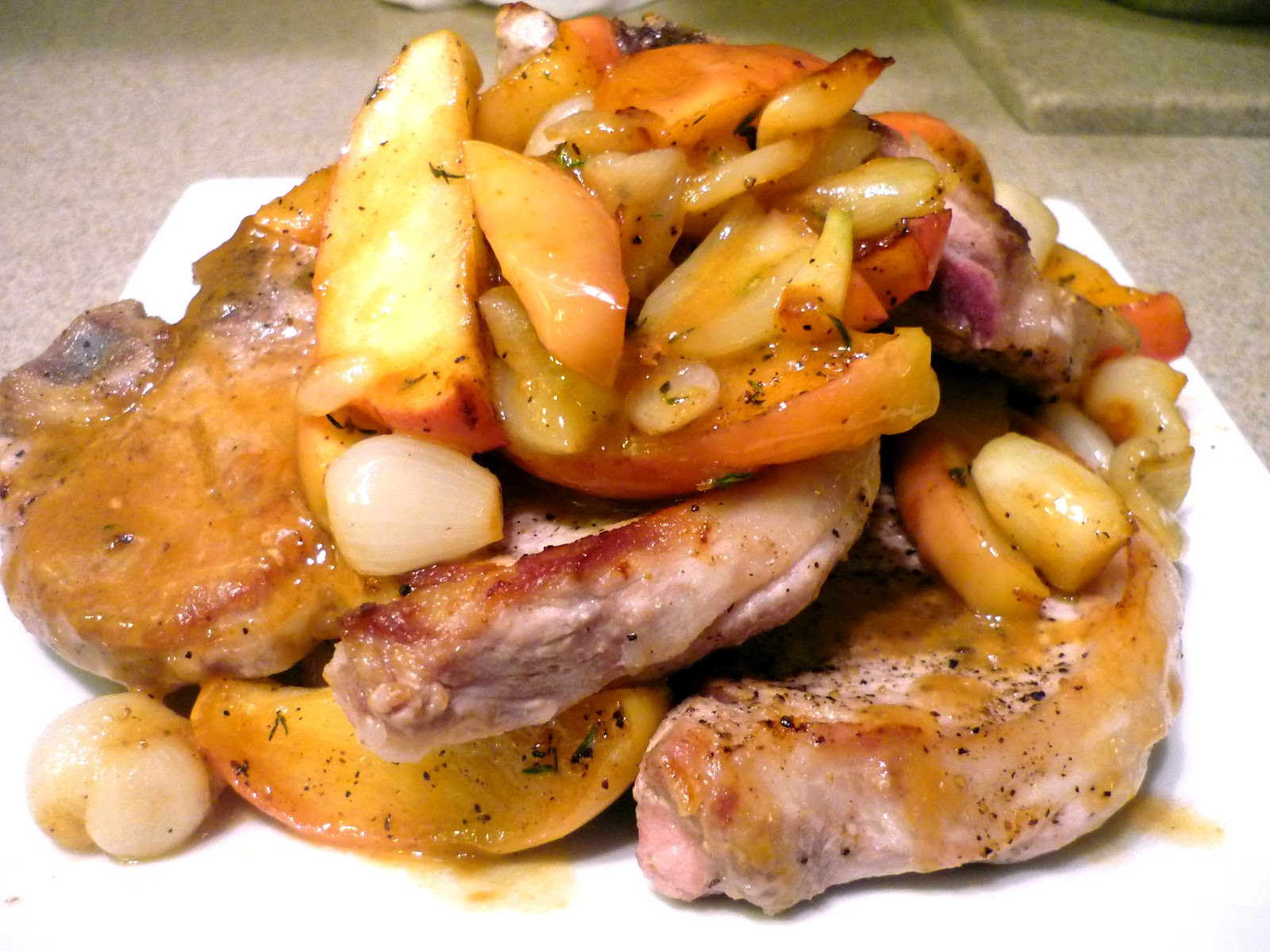 Pressure Cooker Pork Chops
 The No Pressure Cooker Pork Chops with Roasted Apples and