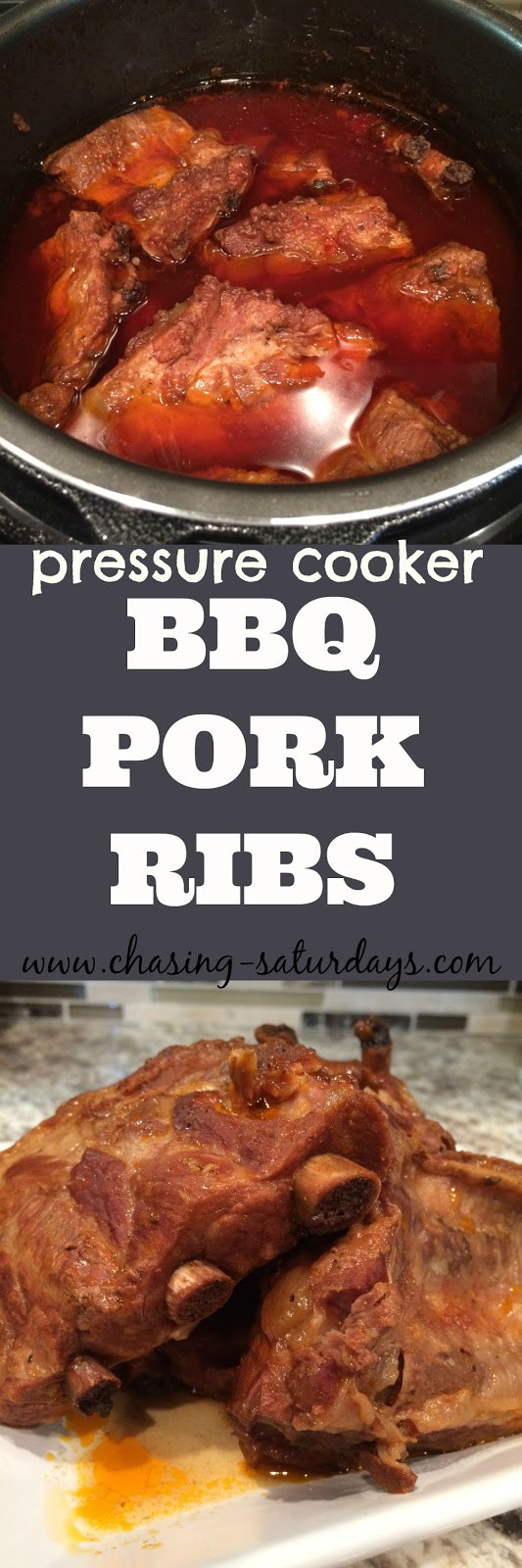 Pressure Cooker Pork Ribs
 Chasing Saturdays Pressure Cooker BBQ Pork Ribs