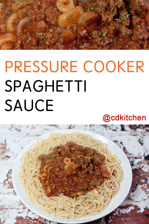 Pressure Cooker Spaghetti Sauce
 Pressure Cooker Spaghetti Sauce Recipe