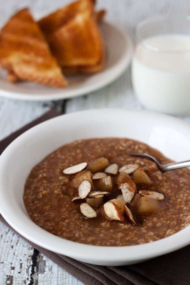 Pressure Cooker Steel Cut Oats
 Pressure Cooker Cinnamon Apple Steel Cut Oats