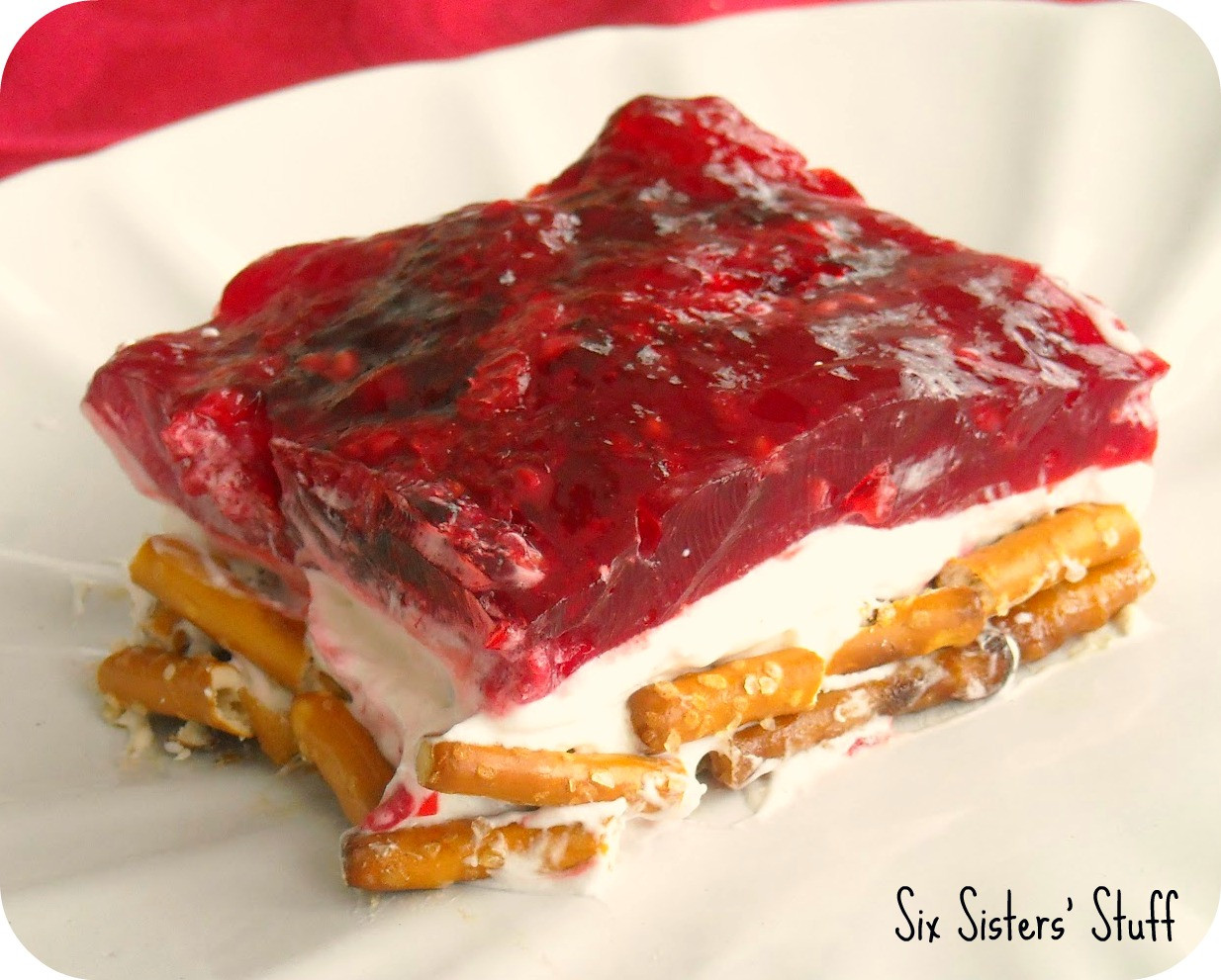 Pretzel Jello Dessert Recipe
 Raspberry Pretzel Jello Salad Dessert Recipe