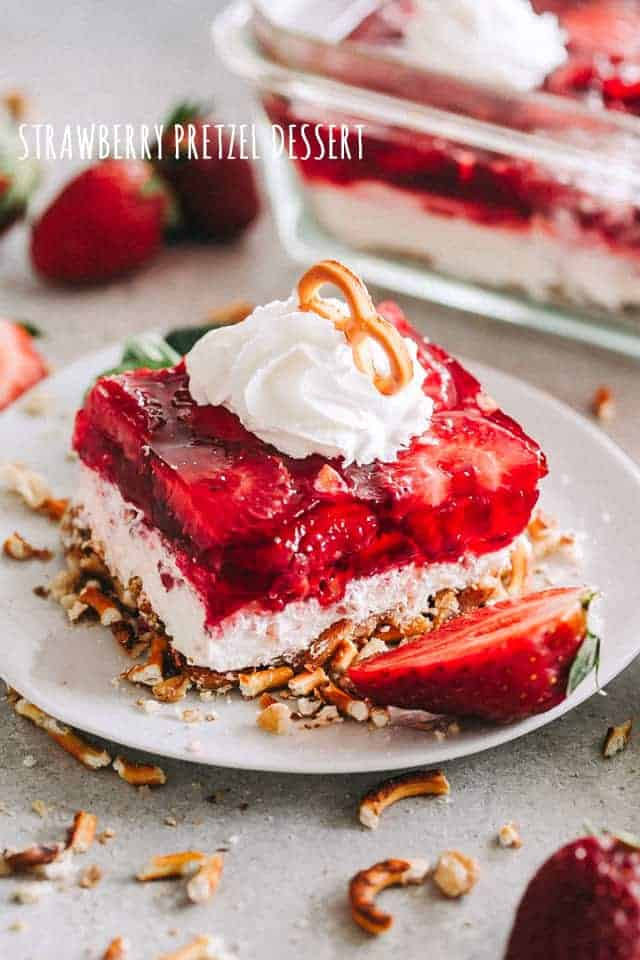 Pretzel Jello Dessert Recipe
 Strawberry Pretzel Dessert Recipe Potluck & Backyard