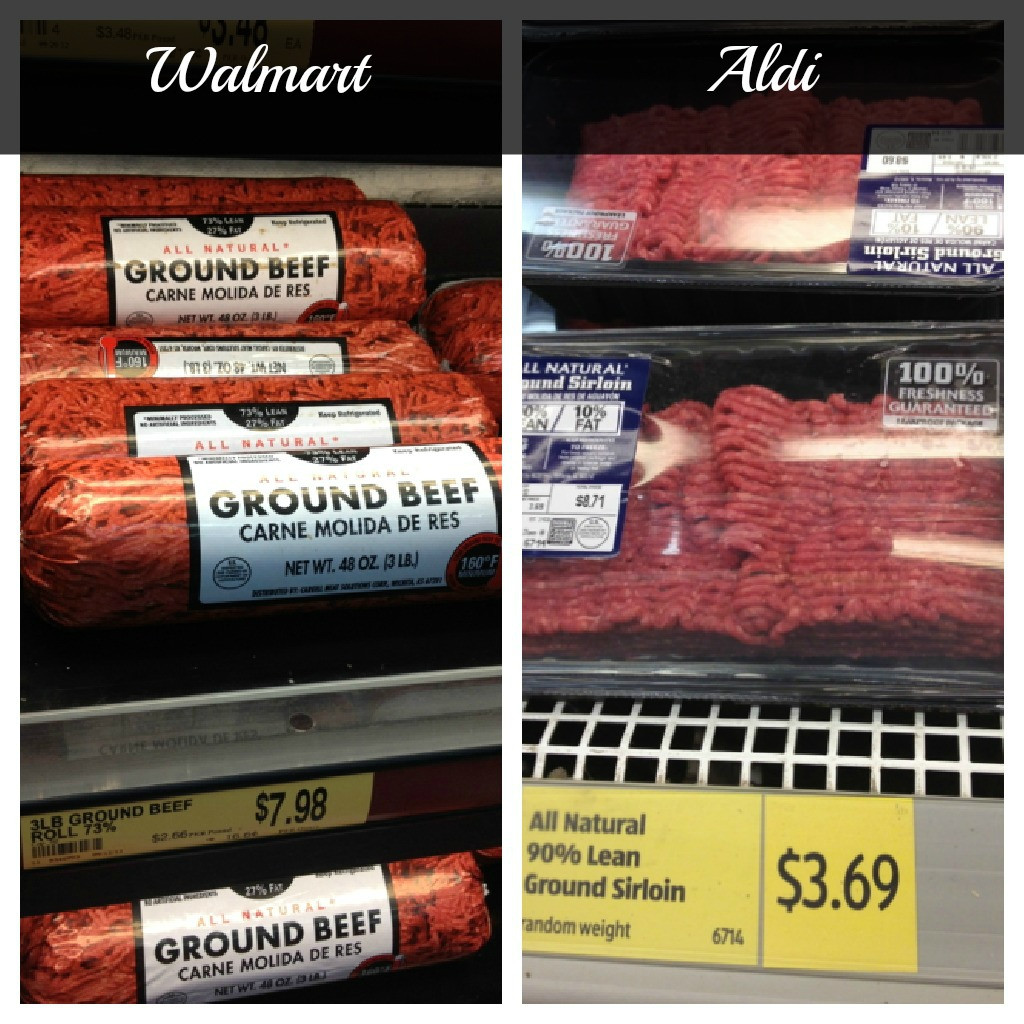 Price Of Ground Beef
 Aldi vs Walmart which one is really less expensive than