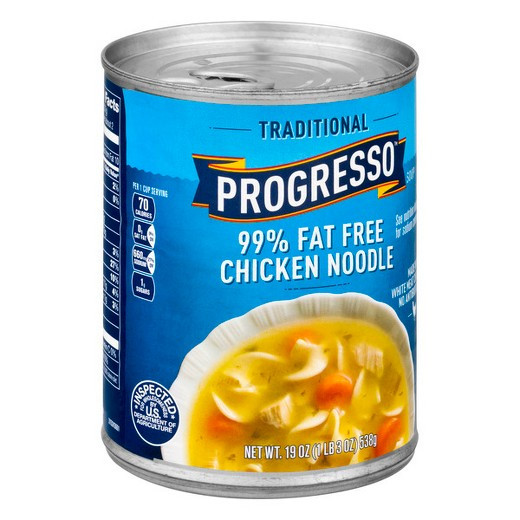 Progresso Chicken Noodle Soup
 Progresso Traditional Fat Free Chicken Noodle Soup 19 oz