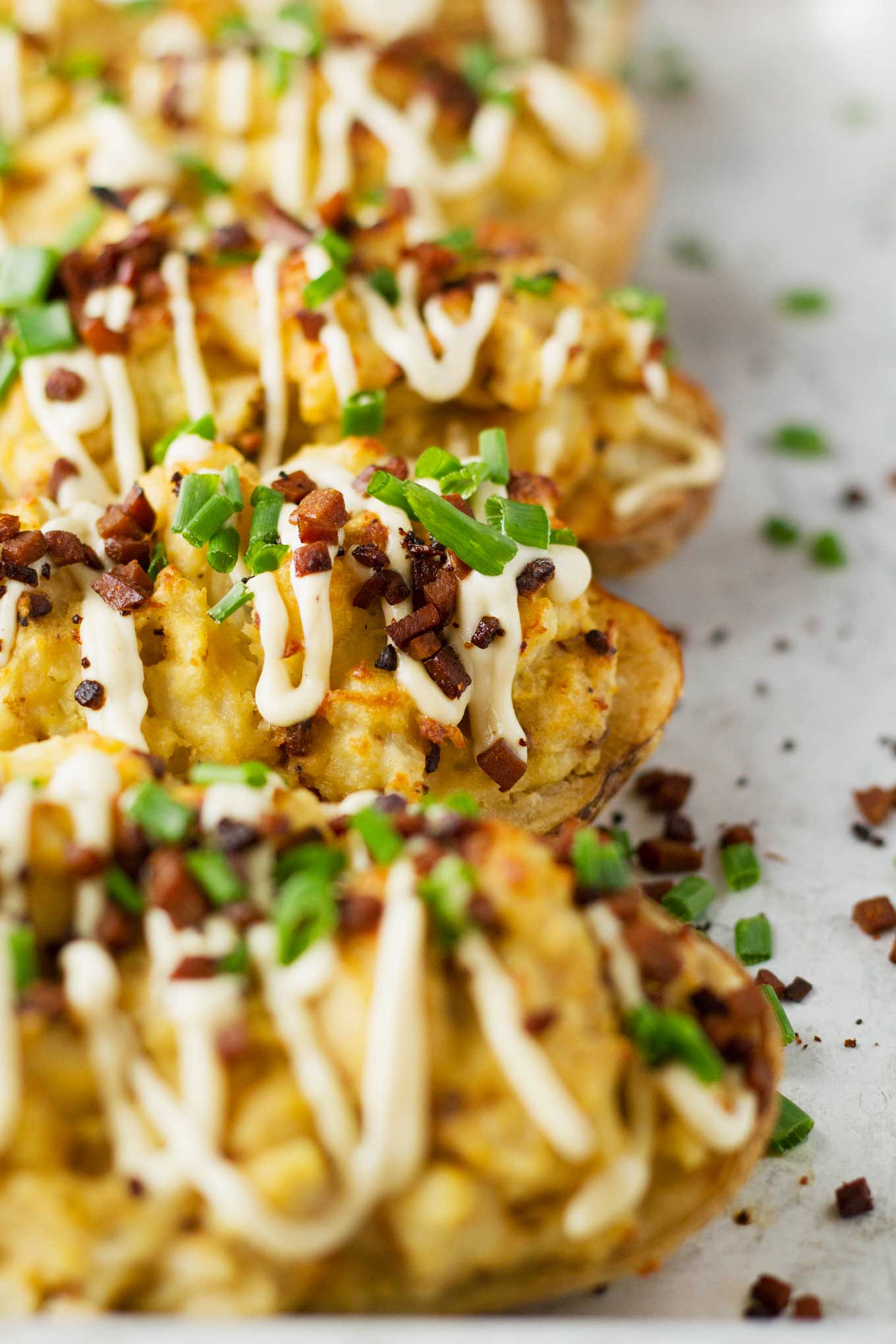 Protein In Potato
 Protein Packed Twice Baked Potatoes V GF