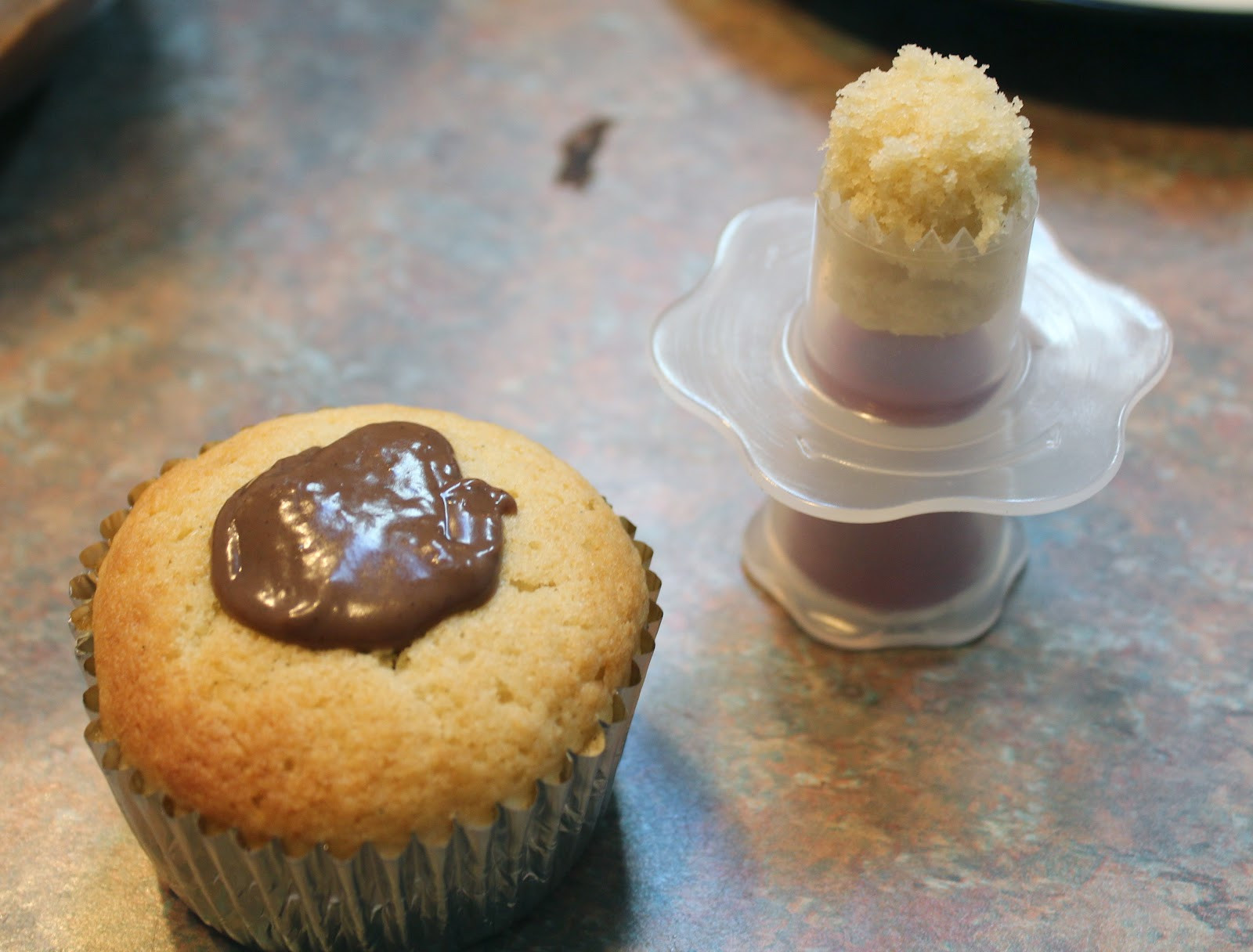 Pudding Filled Cupcakes
 Mexican Chocolate Pudding Filled Cupcakes