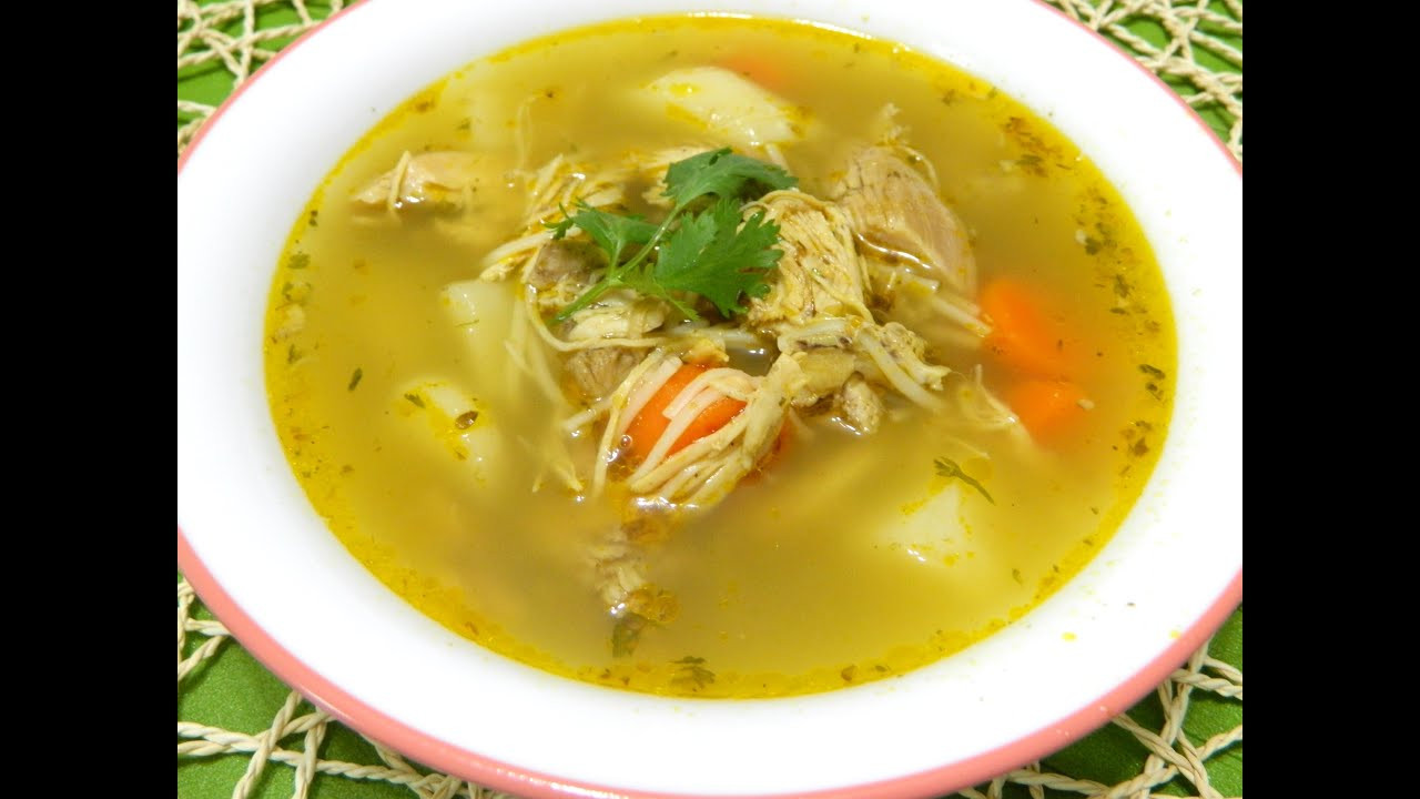 Puerto Rican Chicken Soup
 Sopa de Pollo Boricua Puerto Rican Chicken Soup