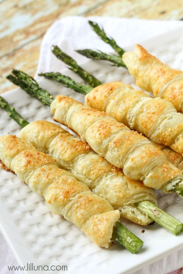 Puff Pastry Appetizers With Cream Cheese
 Cream Cheese and Parmesan Asparagus Recipe