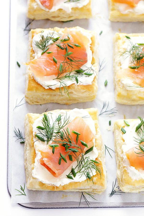 Puff Pastry Appetizers With Cream Cheese
 Smoked Salmon and Cream Cheese Pastries