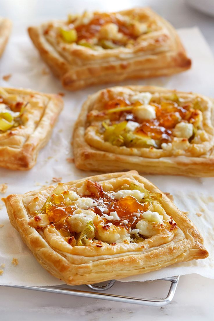 Puff Pastry Appetizers With Cream Cheese
 Leek and Apricot Tart