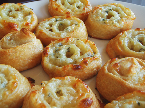 Puff Pastry Appetizers With Cream Cheese
 cookies & cheese super bowl three cheese pinwheels