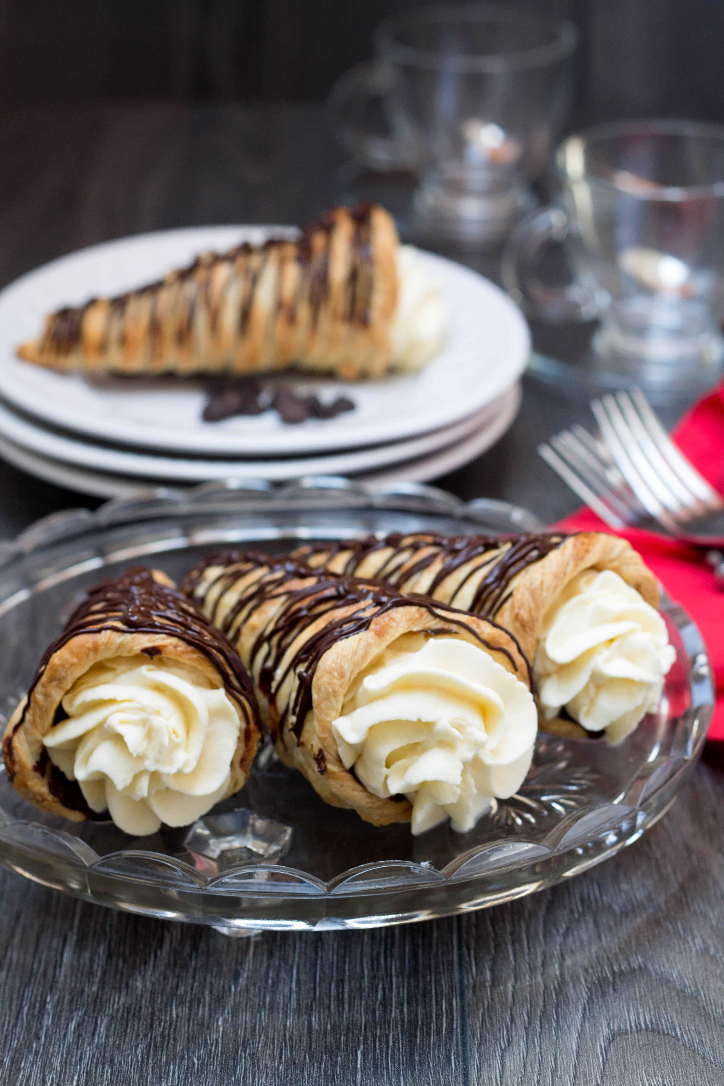 Puff Pastry Desserts Chocolate
 Dark Chocolate Cream Horns Erren s Kitchen