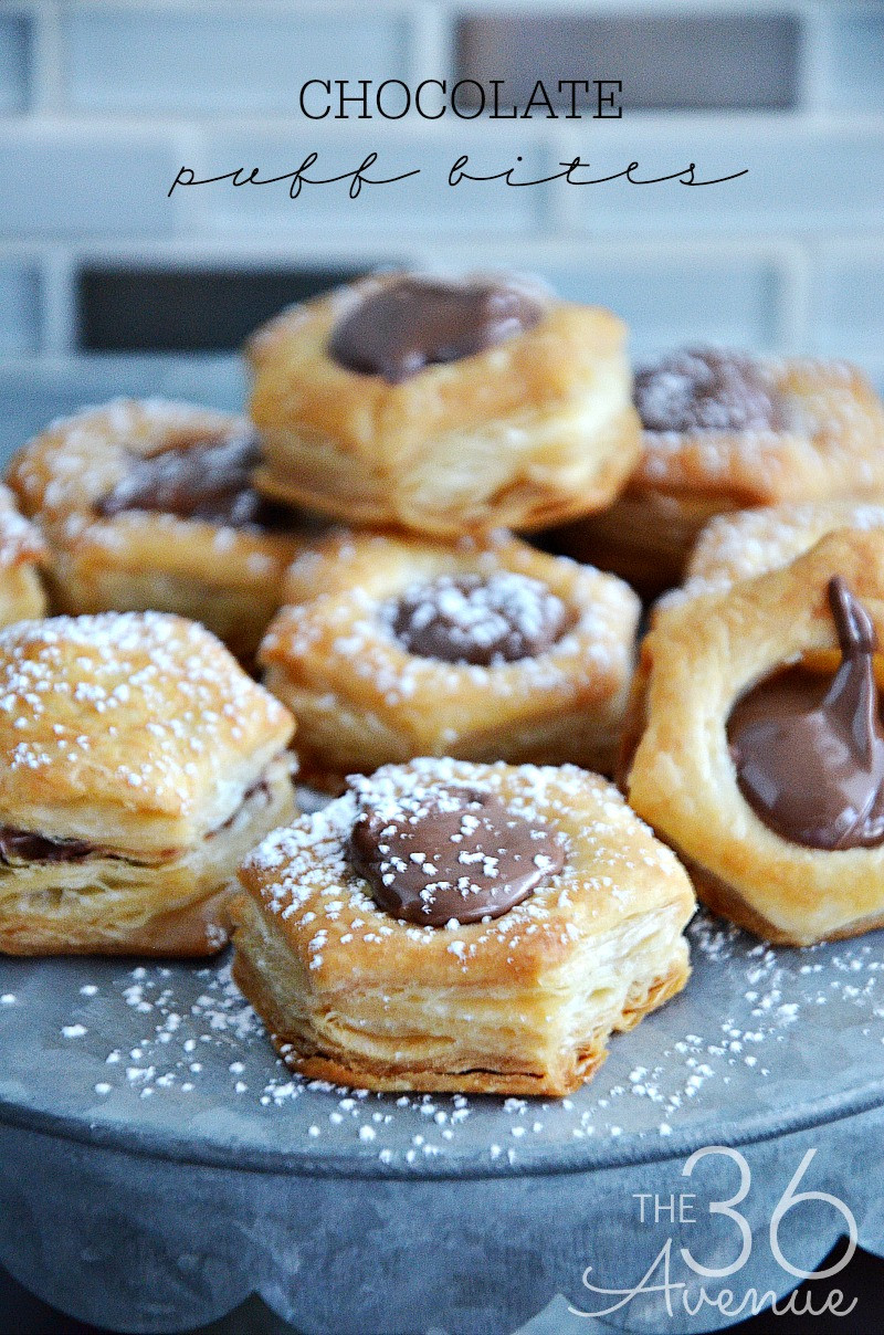 Puff Pastry Desserts Chocolate
 Chocolate Puff Bites The 36th AVENUE