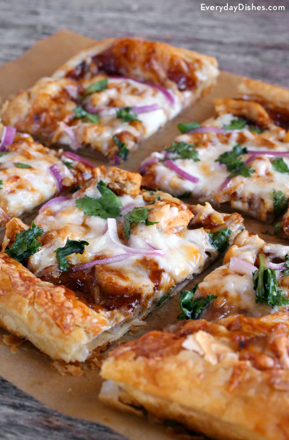 Puff Pastry Dinner Recipe
 30 Minute BBQ Chicken Puff Pastry Pizza Recipe