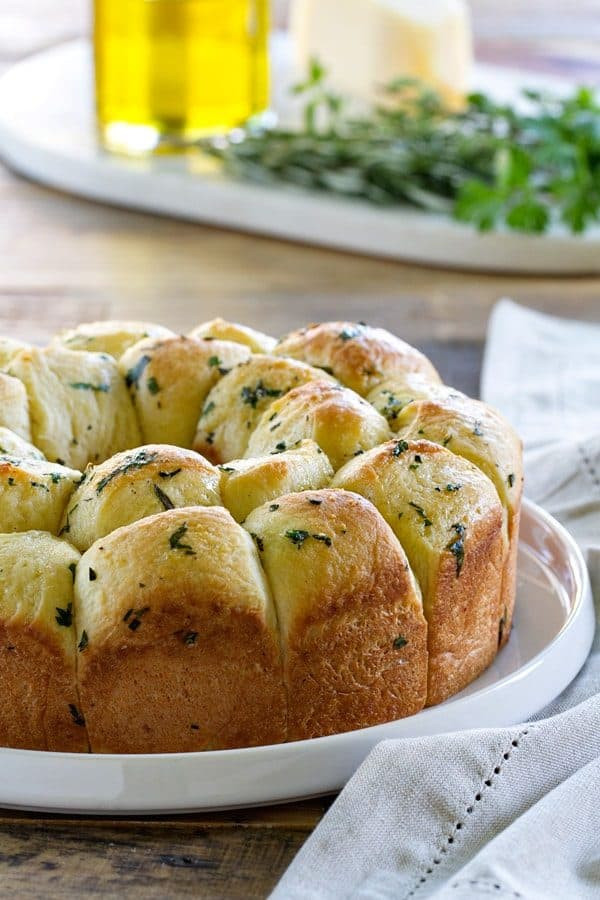 Pull Apart Garlic Bread
 Garlic Parmesan Pull Apart Bread My Baking Addiction