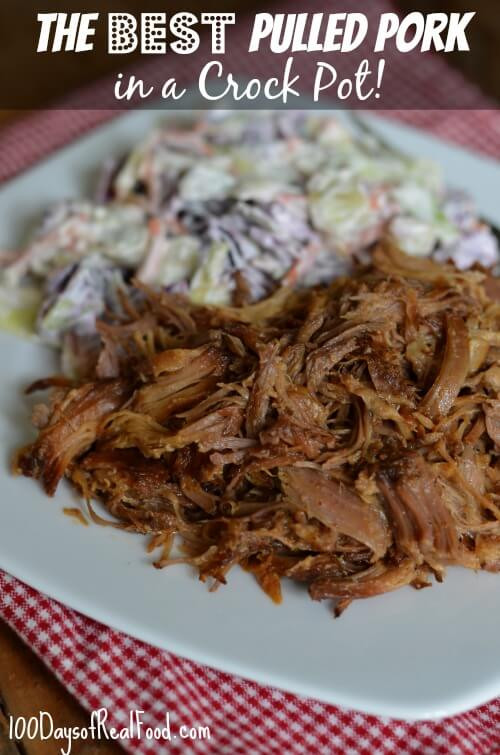 Pulled Pork Dinner
 The Best Pulled Pork in a Crock Pot