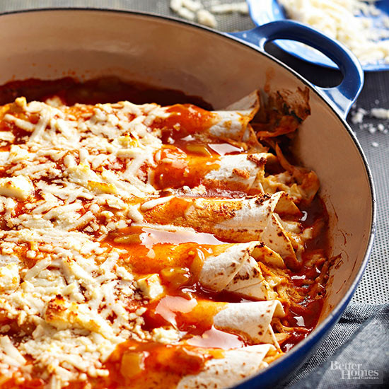 Pulled Pork Enchiladas
 Pull That Pulled Pork Out of the Freezer