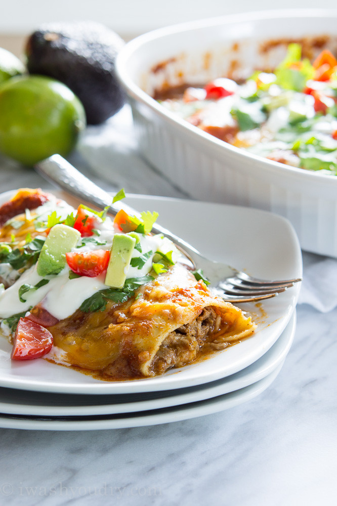 Pulled Pork Enchiladas
 Sweet Pulled Pork Enchiladas