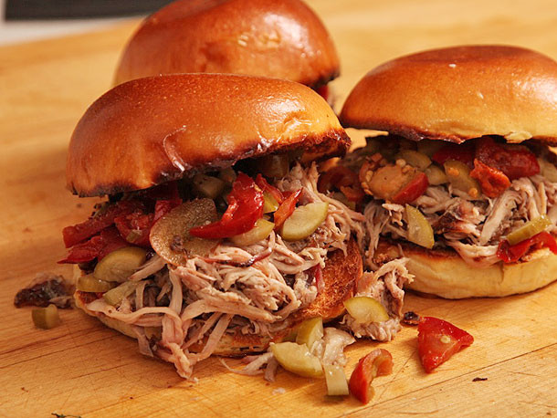 Pulled Pork Sandwiches
 Easy Oven Baked Pulled Pork Sandwiches With Pickled