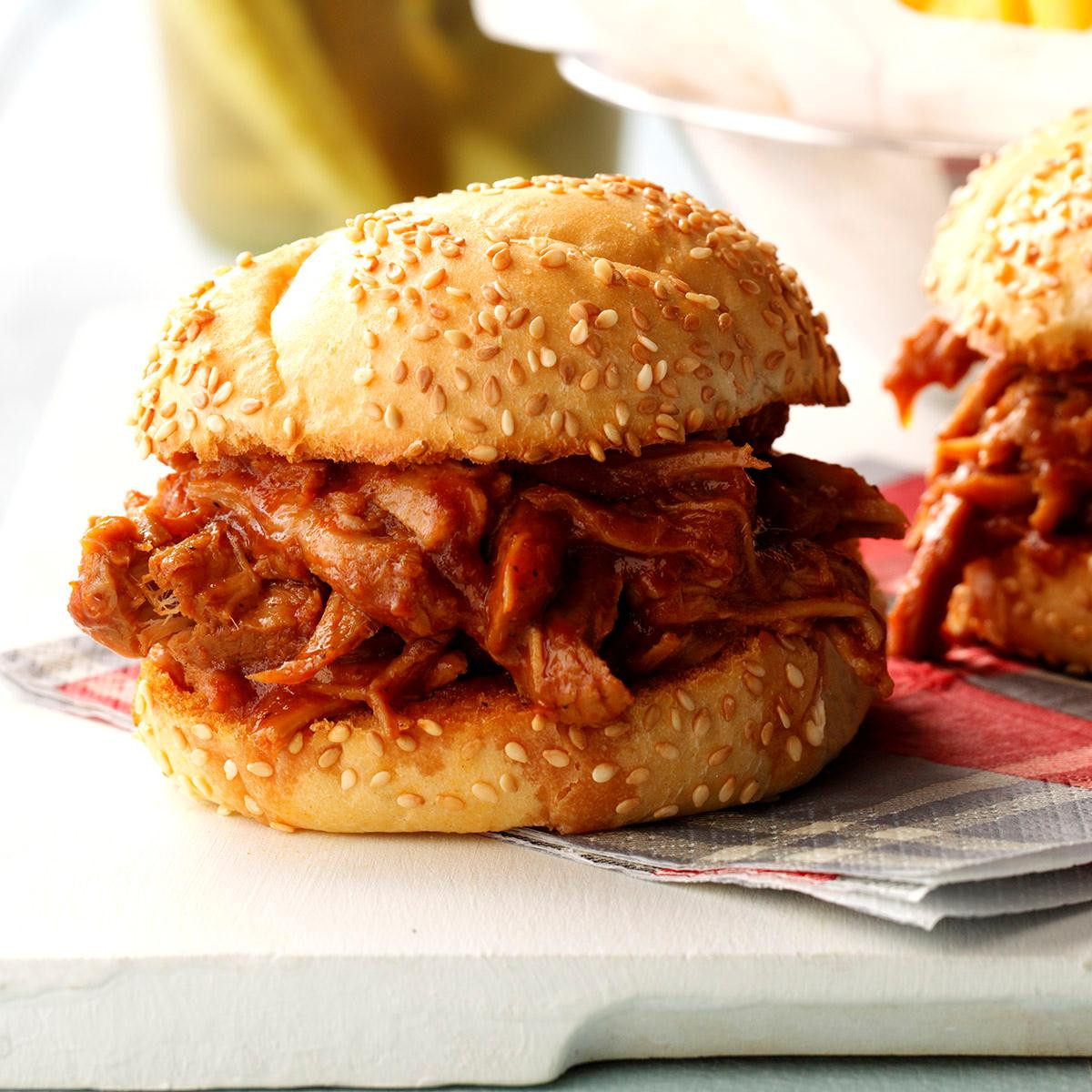 Pulled Pork Sandwiches
 Tangy Pulled Pork Sandwiches Recipe