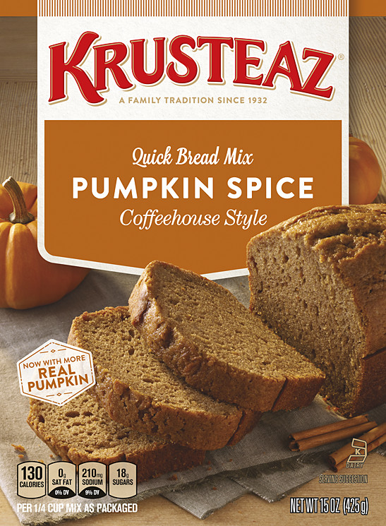 Pumpkin Bread Mix
 Pumpkin Spice Quick Bread Mixes