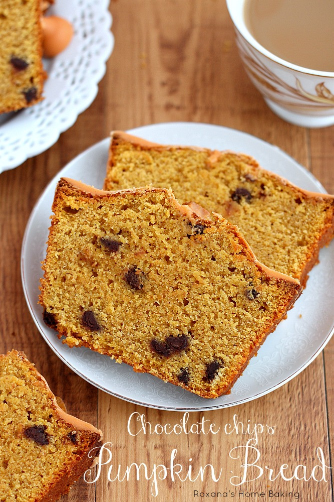 Pumpkin Bread With Chocolate Chips
 Chocolate chip pumpkin quick bread recipe