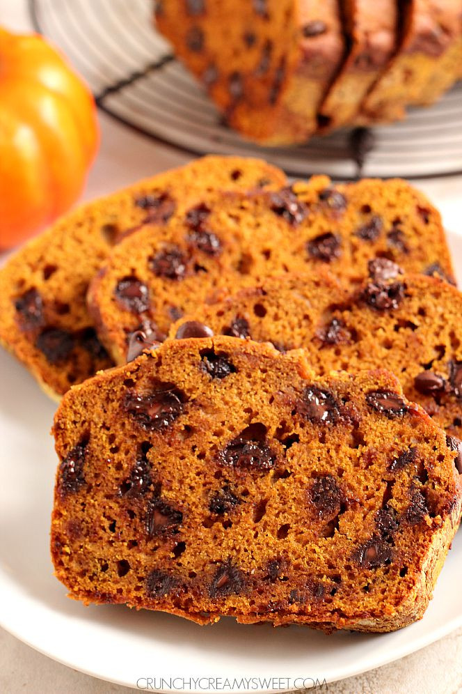 Pumpkin Bread With Chocolate Chips
 Pumpkin Chocolate Chip Bread Crunchy Creamy Sweet