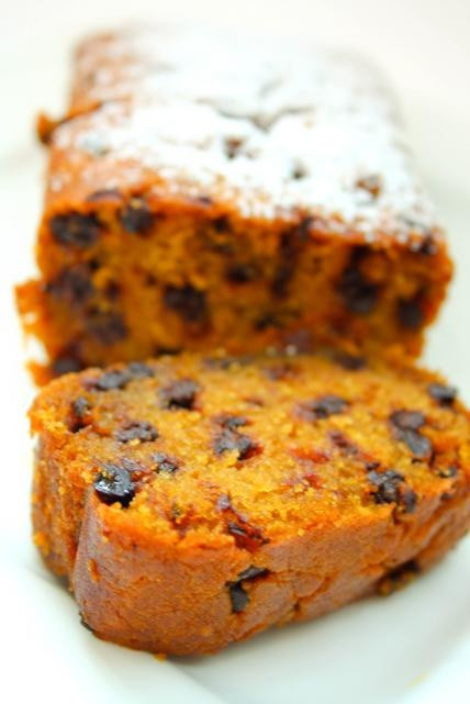 Pumpkin Bread With Chocolate Chips
 Pumpkin chocolate chip bread