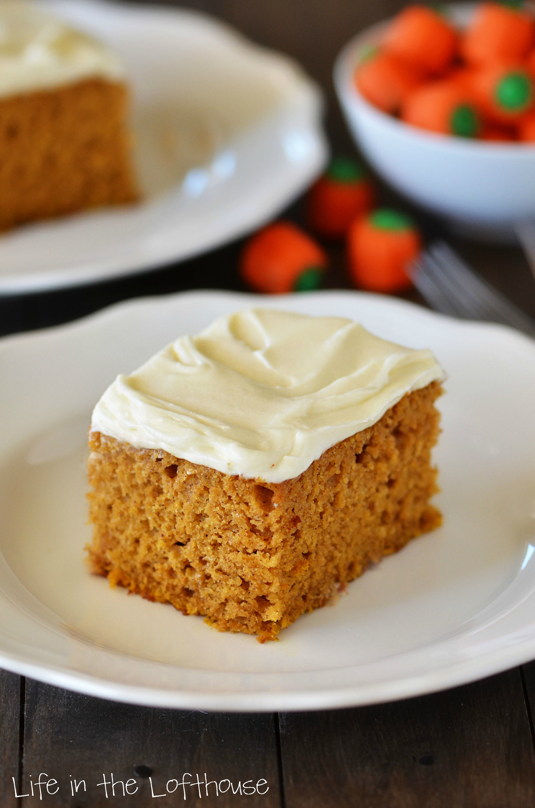 Pumpkin Cake With Cream Cheese Frosting
 Pumpkin Cake with Cream Cheese Frosting