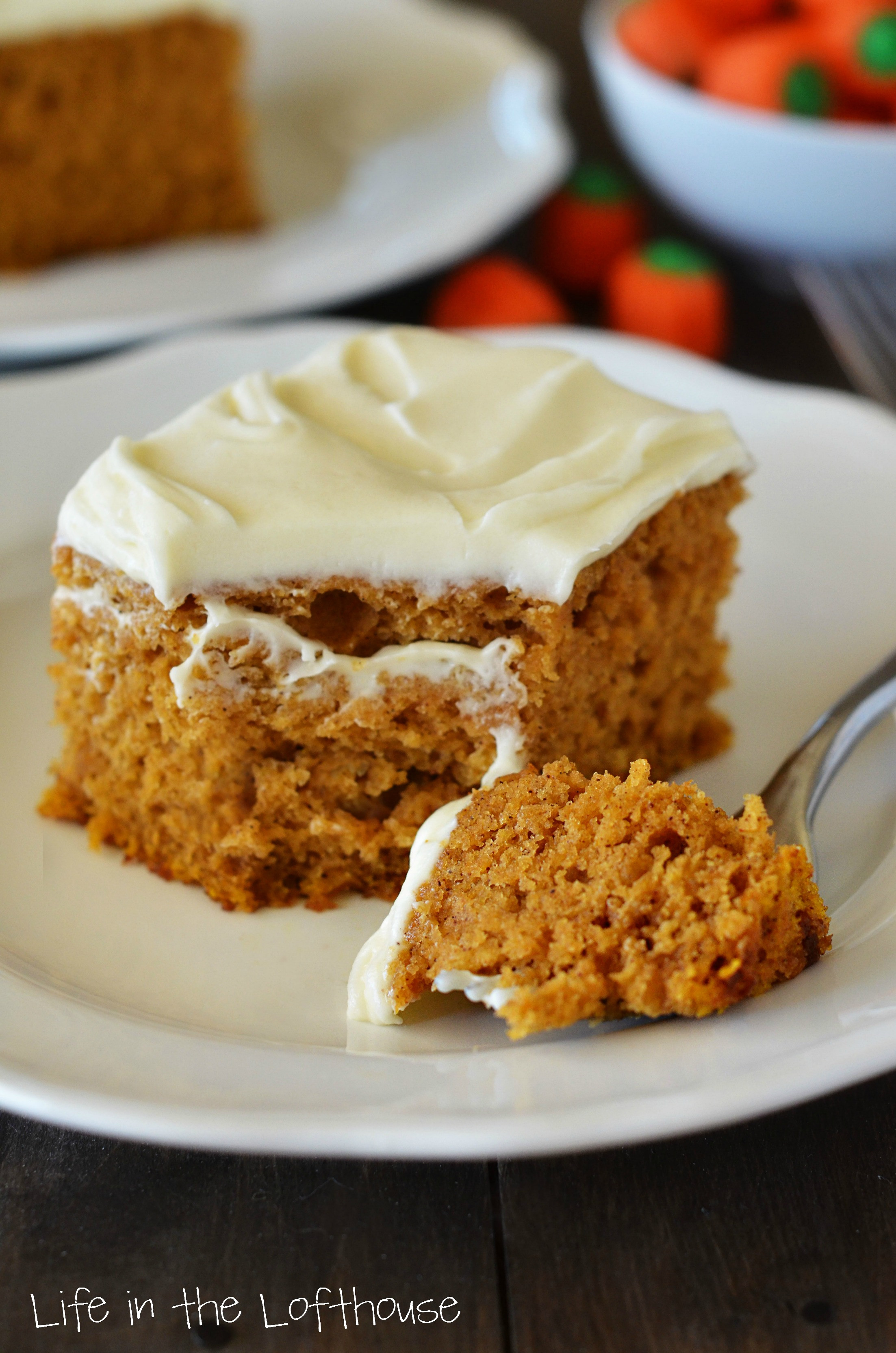 Pumpkin Cake With Cream Cheese Frosting
 Pumpkin Cake with Cream Cheese Frosting