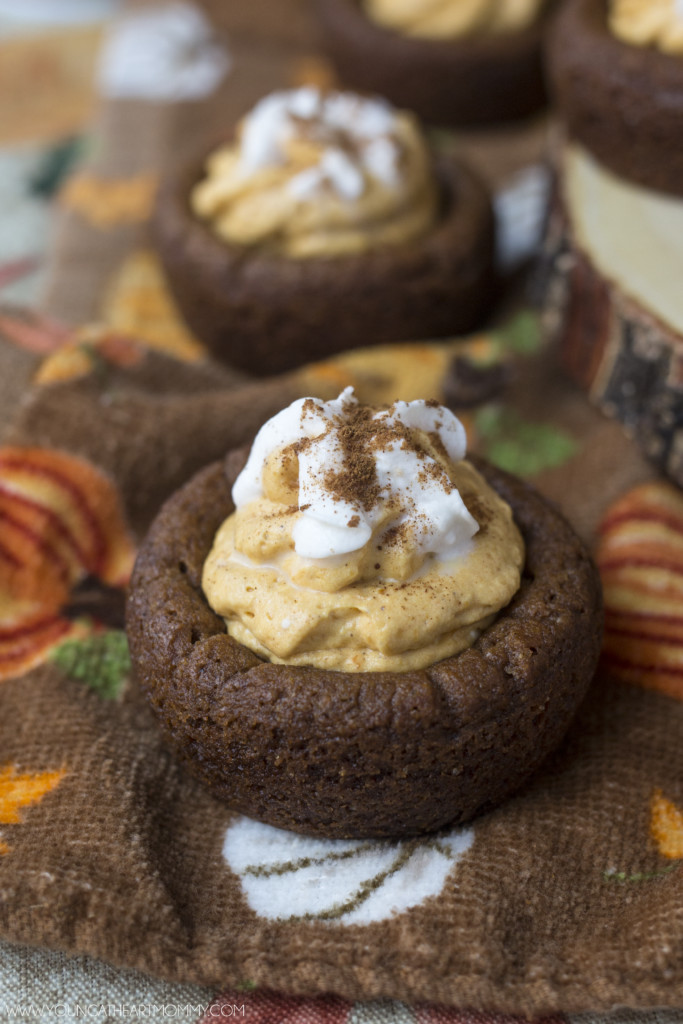 Pumpkin Cheese Cake Bites
 Pumpkin Cheesecake Ginger Spice Cookie Cups Young At