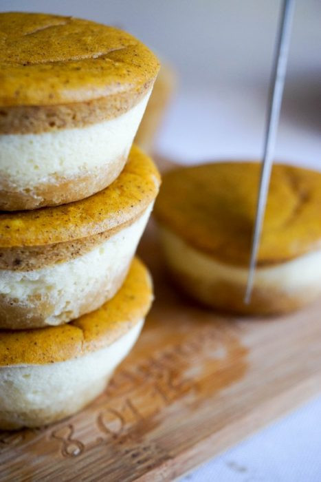 Pumpkin Cheese Cake Bites
 Pumpkin Cheesecake Cupcakes