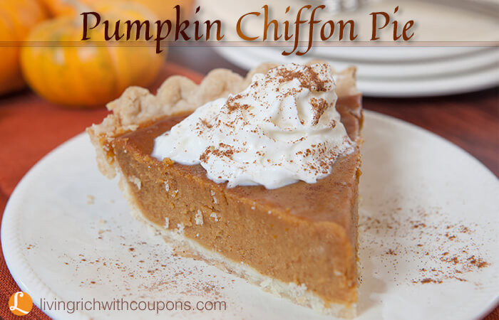 Pumpkin Chiffon Pie
 Pumpkin Chiffon Pie Recipe Living Rich With Coupons
