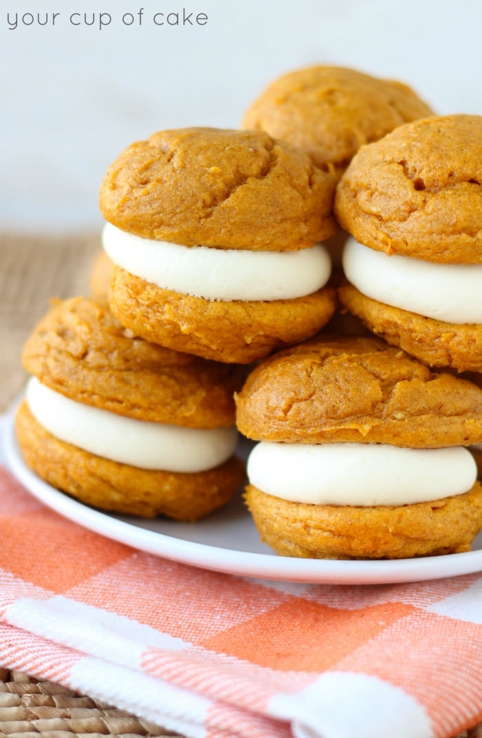 Pumpkin Cookies Recipe
 5 Ingre nt Pumpkin Cheesecake Whoopie Pies Your Cup of